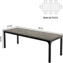 Rectangle Dining Table For 6 - 8 People by HouseOfZazla