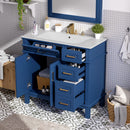 Modern Bathroom Vanity With Ceramic Sink, Soft Close Storage Cabinet by Unique Piece Furniture