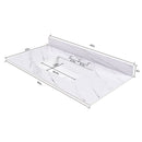 Bianco Carrara Venato Elegant Marble Vanity Top, Bathroom Vanity With Undermount Sink, Sintered Stone by HouseOfZazla
