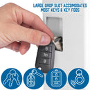 48 Keys, Key Cabinet Digital Keypad Wall Safe - White by HouseOfZazla