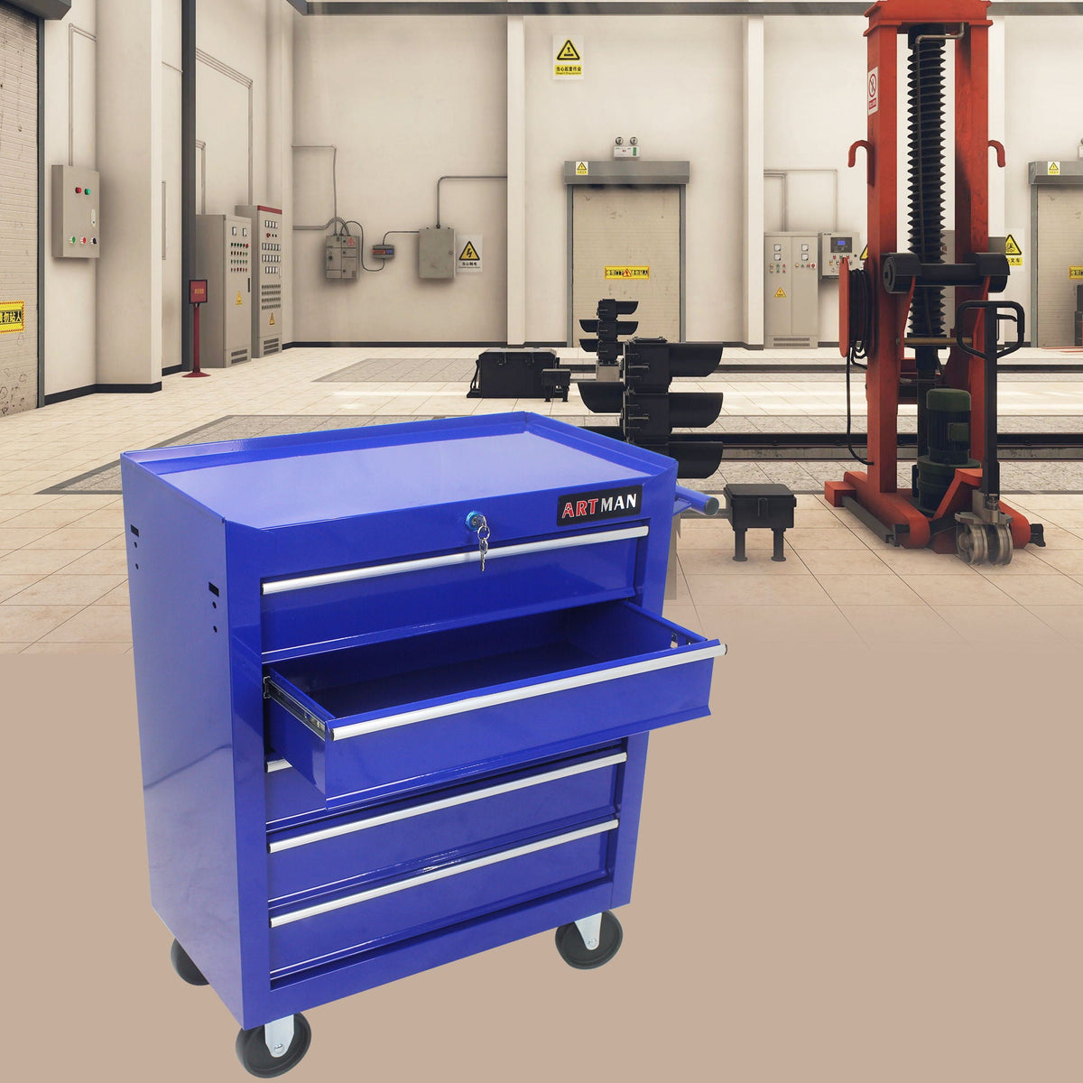 Multifunctional Tool Cart With Wheels And Drawers, photo 29 of 40