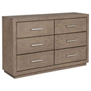 Gibbons - 6 Drawer Dresser With Ample Storage - Brown by HouseOfZazla