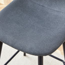 Modern Bar Chair Rounded Backrest (Set of 2) by HouseOfZazla