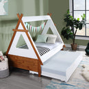 Loreen - Twin Bed - Oak & White by Unique Piece Furniture