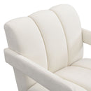 Modern Minimalist Leisure Armchair With L Shaped Armrests by HouseOfZazla