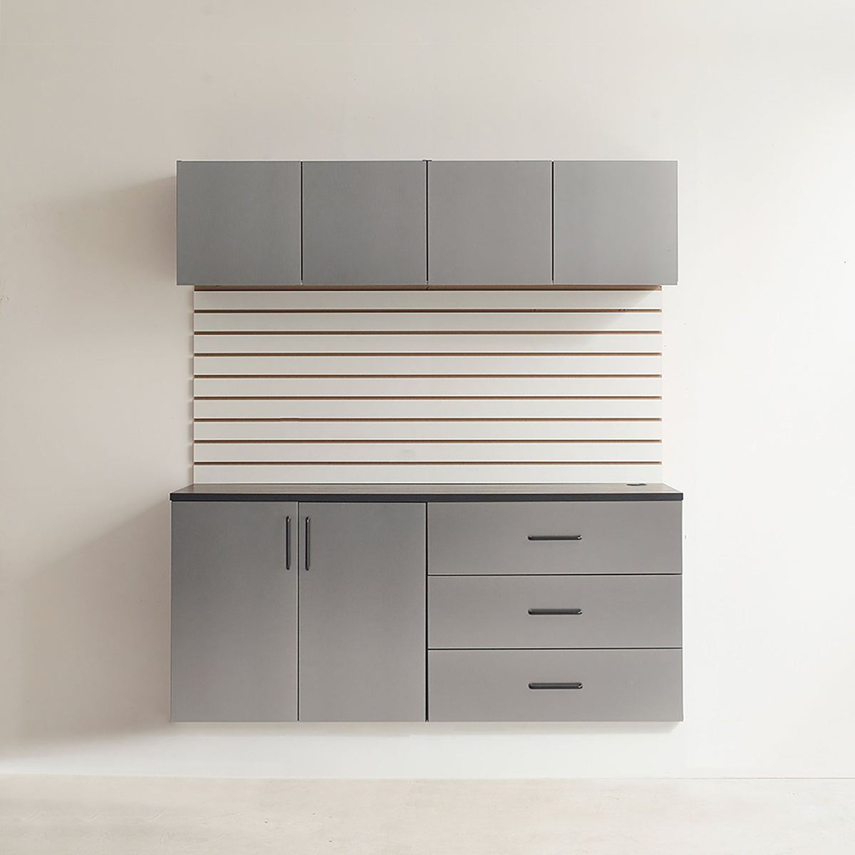 Astro Series - Garage Cabinet Set C With Soft Closing Drawers - Metallic Gray, photo 2 of 11