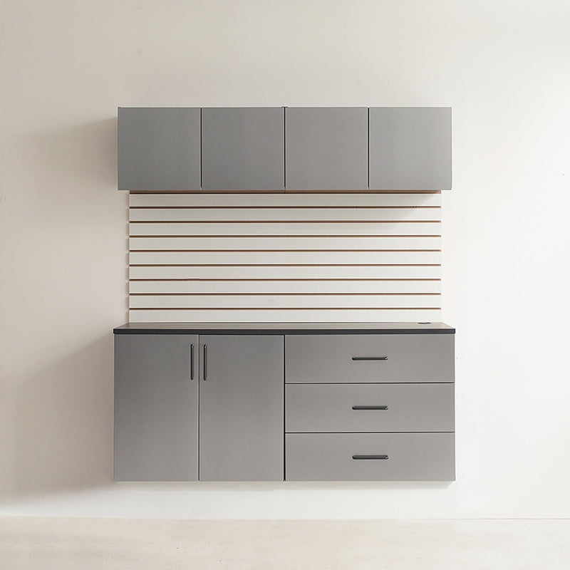 Astro Series - Garage Cabinet Set C With Soft Closing Drawers - Metallic Gray, photo 2 of 11
