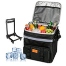 Rolling Cooler Bag with Wheels - 35L Insulated Collapsible