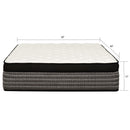 12" Premium Hybrid Mattress In A Box Soft Gel Memory Foam Top With Cooling Technology - Gray / White - Queen by HouseOfZazla