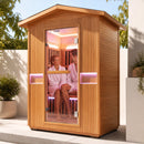2000W Canadian Hemlock Double Outdoor Far Infrared Sauna
