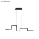 GobekUsa 31.5"/39" Linear Kitchen Island LED Pendant Light - Minimalistic Metal Design in Black/Grey, Warm/White