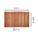 Wyoming Oiled Teak Shower and Bath String Mat 31.4″ x 19.6″ by NORDICTEAK.COM