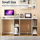 31.5 Inch Modern Home Office Desk with 2 Compartments by LJGDeals