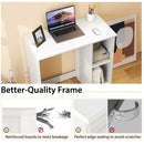 31.5 Inch Modern Home Office Desk with 2 Compartments by LJGDeals