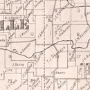 Vintage Map of Yamhill County, Oregon 1879