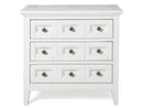 Heron Cove - Relaxed Traditional Chalk White Three Drawer Nightstand - Chalk White