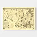Vintage Map of Pima County, Arizona 1893