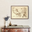 Vintage Map of Kern County, California 1888
