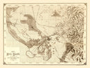Vintage Map of Kern County, California 1888
