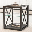 Set of 2 Modern End Tables for Bedroom & Living Room by HouseOfZazla
