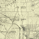 Vintage Map of Santa Barbara County, California 1889