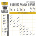 3/8 in. x 1/4 in. Black Bushing