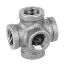 1/2 in. Black 5-Way Fitting by PIPE DECOR