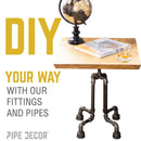 1/2 in. Black 5-Way Fitting by PIPE DECOR