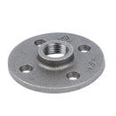 1/2 in. Black Floor Flange by PIPE DECOR