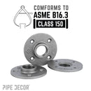 1/4 in. Black Floor Flange