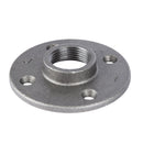 1 in. Black Floor Flange by PIPE DECOR