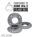 2 in. Black Floor Flange