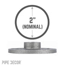 2 in. Black Floor Flange