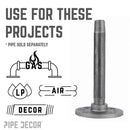 2 in. Black Floor Flange