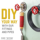 3/4 in. Black Floor Flange by PIPE DECOR