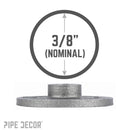 3/8 in. Black Floor Flange