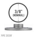 3/8 in. Black Floor Flange