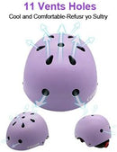 Kids Bike Helmet,Toddler Skateboard Helmets for Ages 2-3-5-8-14 Years Boys Girls，Adjustable Multi-Sport Bicycle Skateboarding Football Roller Skating Scooter Rollerblade Balance Bike Helmet by TinyTreasures Baby Boutique