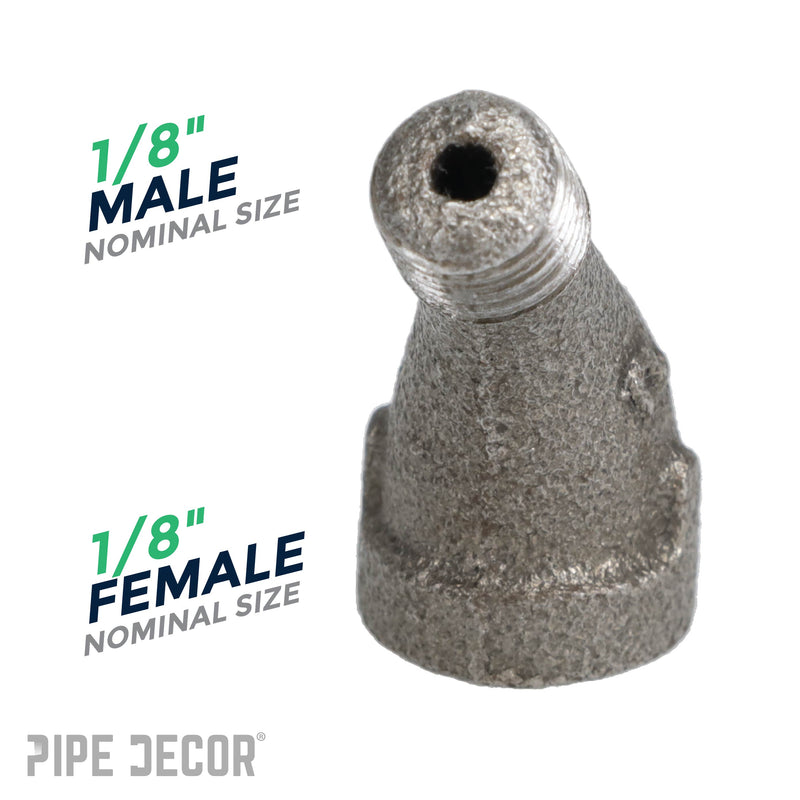 1/8 in. Black 45 Degree Street Elbow