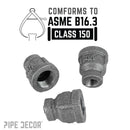 3/8 in. x 1/8 in. Black Reducing Coupling