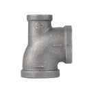 1 in. x 1/2 in. x 1 in. Black Reducing Tee by PIPE DECOR