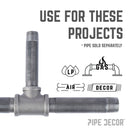 1 in. x 1 in. x 3/4 in. Black Reducing Tee