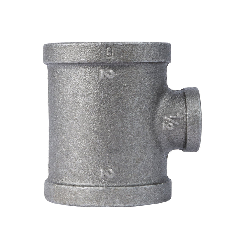 2 in. x 2 in. x 1 1/2 in. Black Reducing Tee