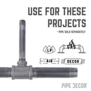 2 in. x 2 in. x 1 1/2 in. Black Reducing Tee