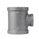 2 in. x 2 in. x 1 in. Black Reducing Tee