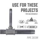 2 in. x 2 in. x 3/4 Black Reducing Tee