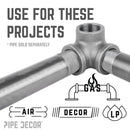 1 in. Black Side Outlet Elbow