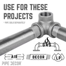 1 in. Black Side Outlet Elbow by PIPE DECOR