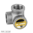 3/8 in. Black Side Outlet Elbow