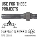 1 1/2 in. Black Union by PIPE DECOR